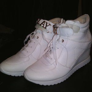 Shoedazzle Wedge Heel High Top Sneakers